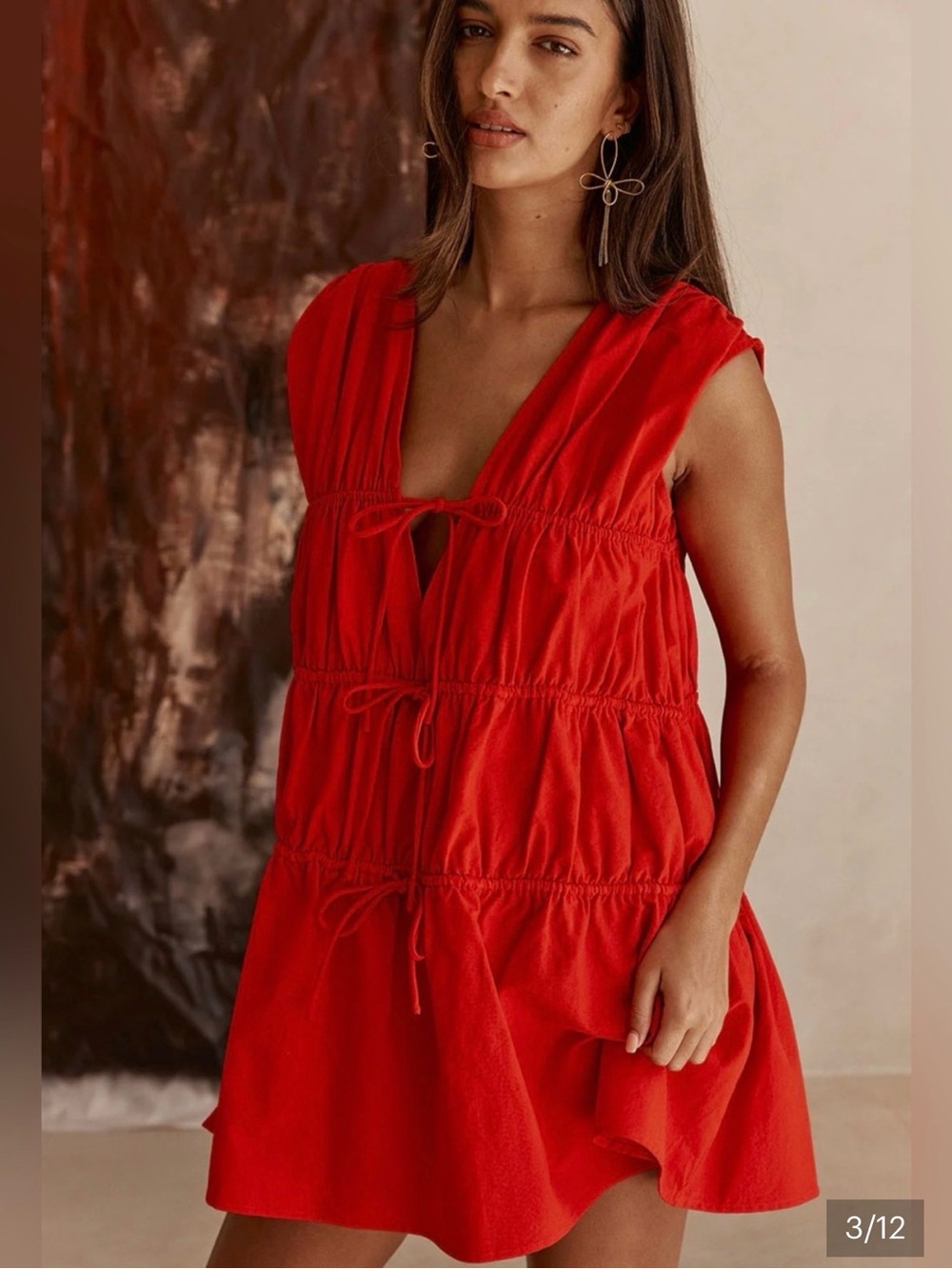 Sabo Skirt red mini dress